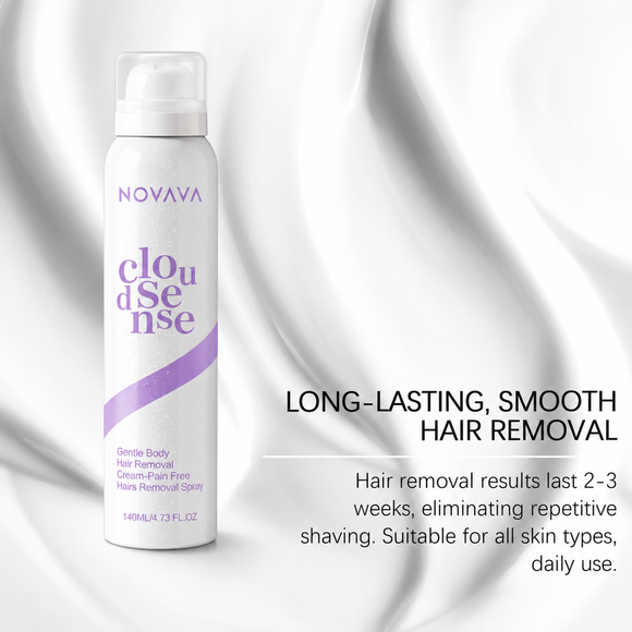 Hair removal mousse results on legs and arms
